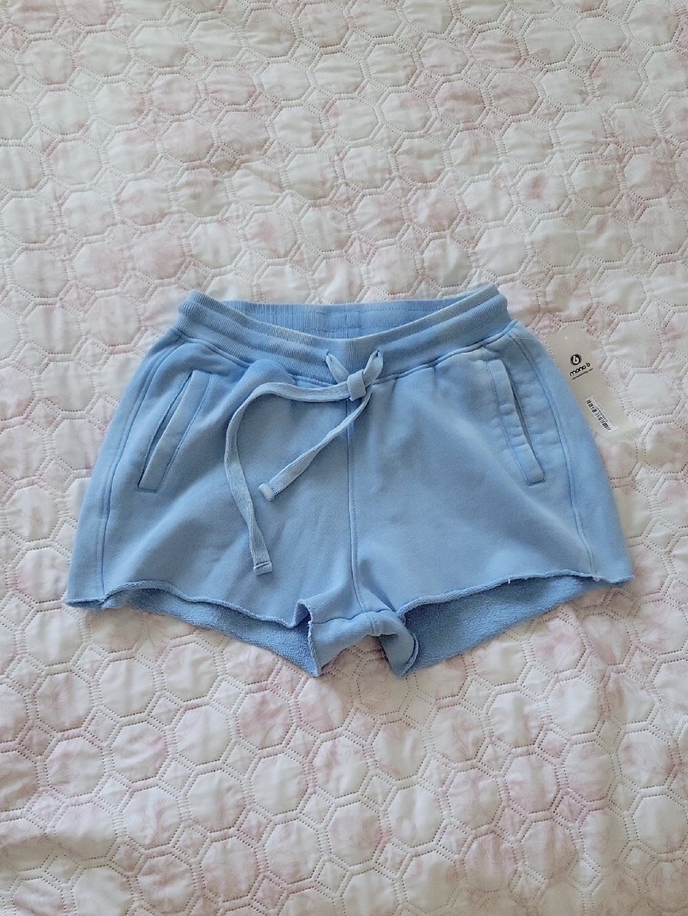 Mono B Light Blue Athletic Lounge Shorts